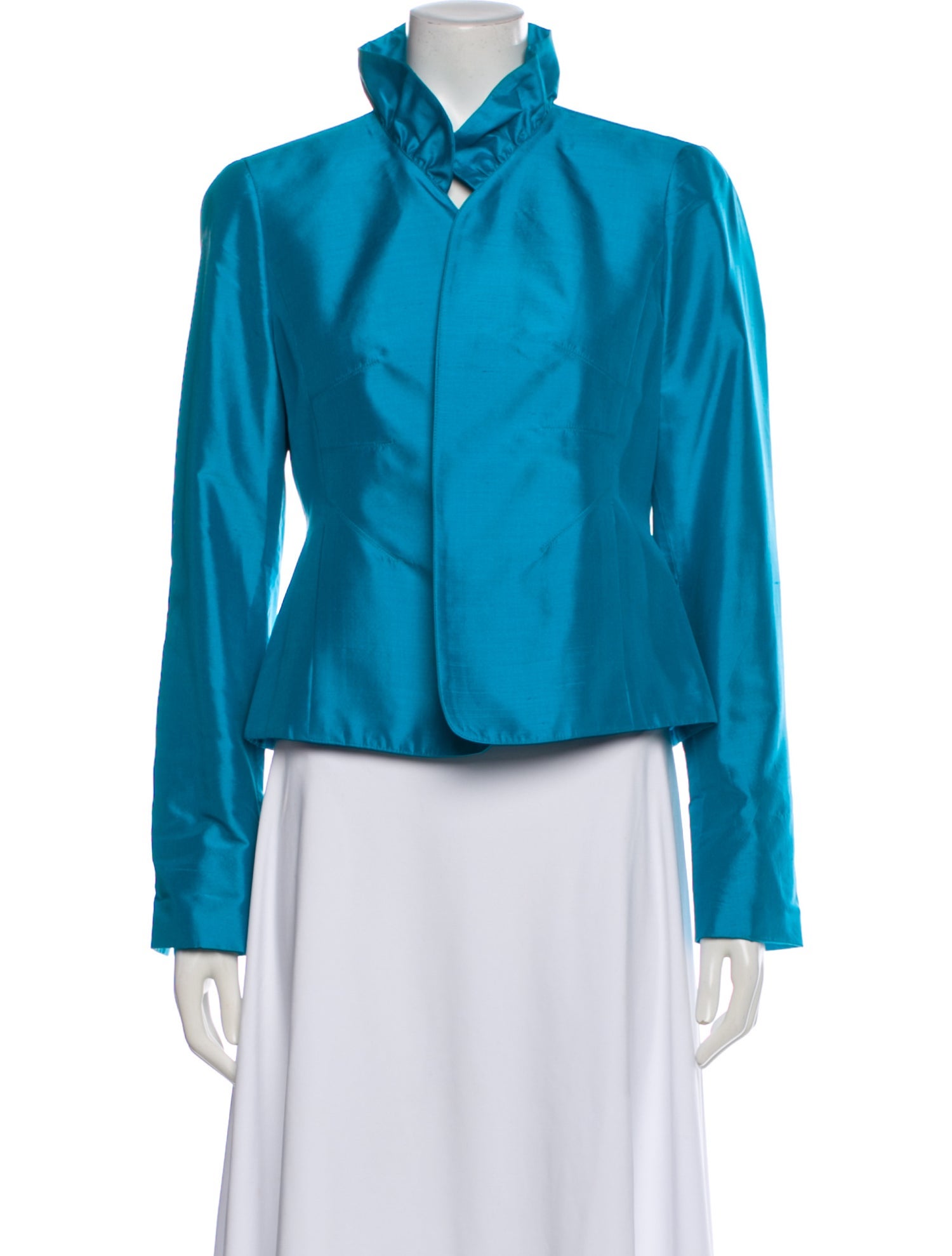 Nina Mclemore Silk Biker Jacket