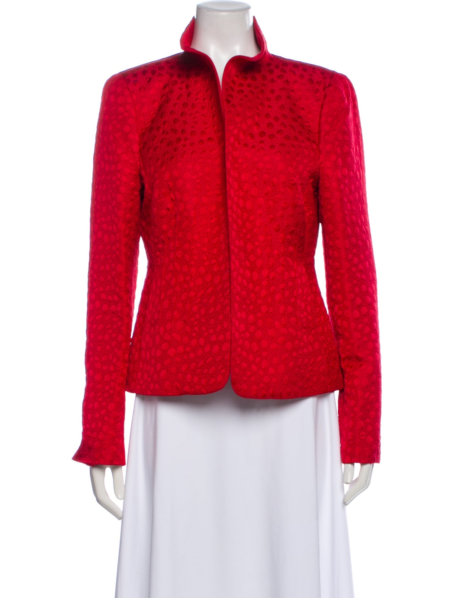 Nina Mclemore Tweed Pattern Evening Jacket