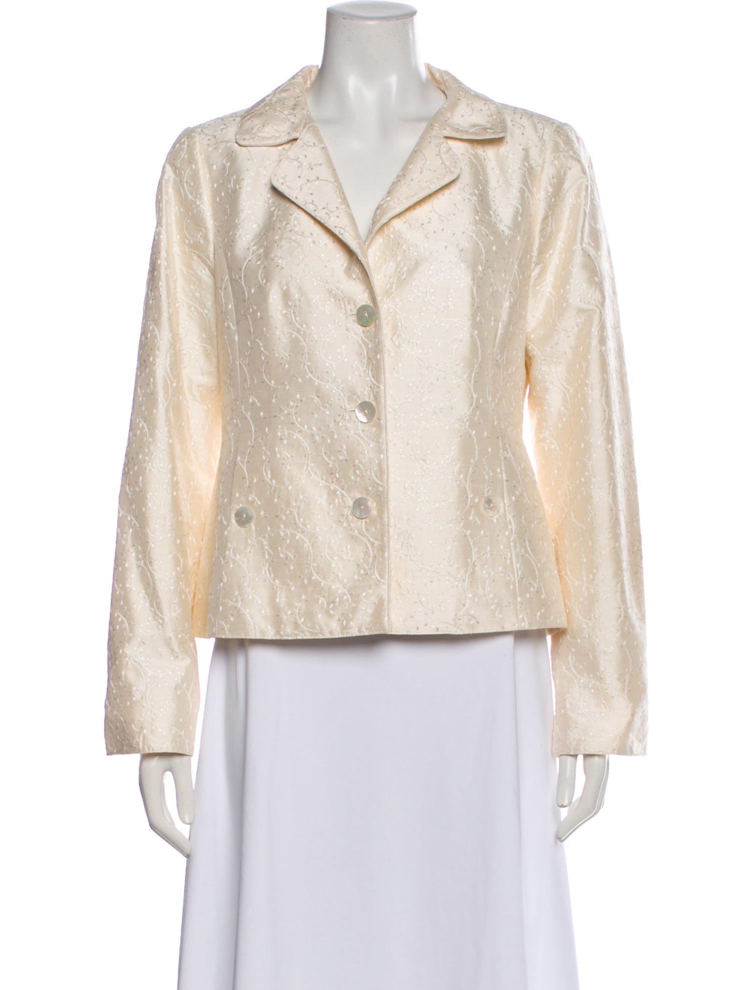 Nina Mclemore Silk Blazer