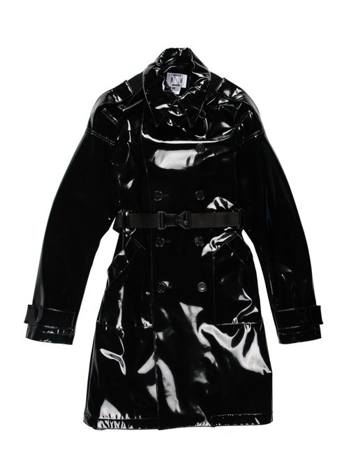 Nomenklatura Studio 2019 Latex Trench Coat black