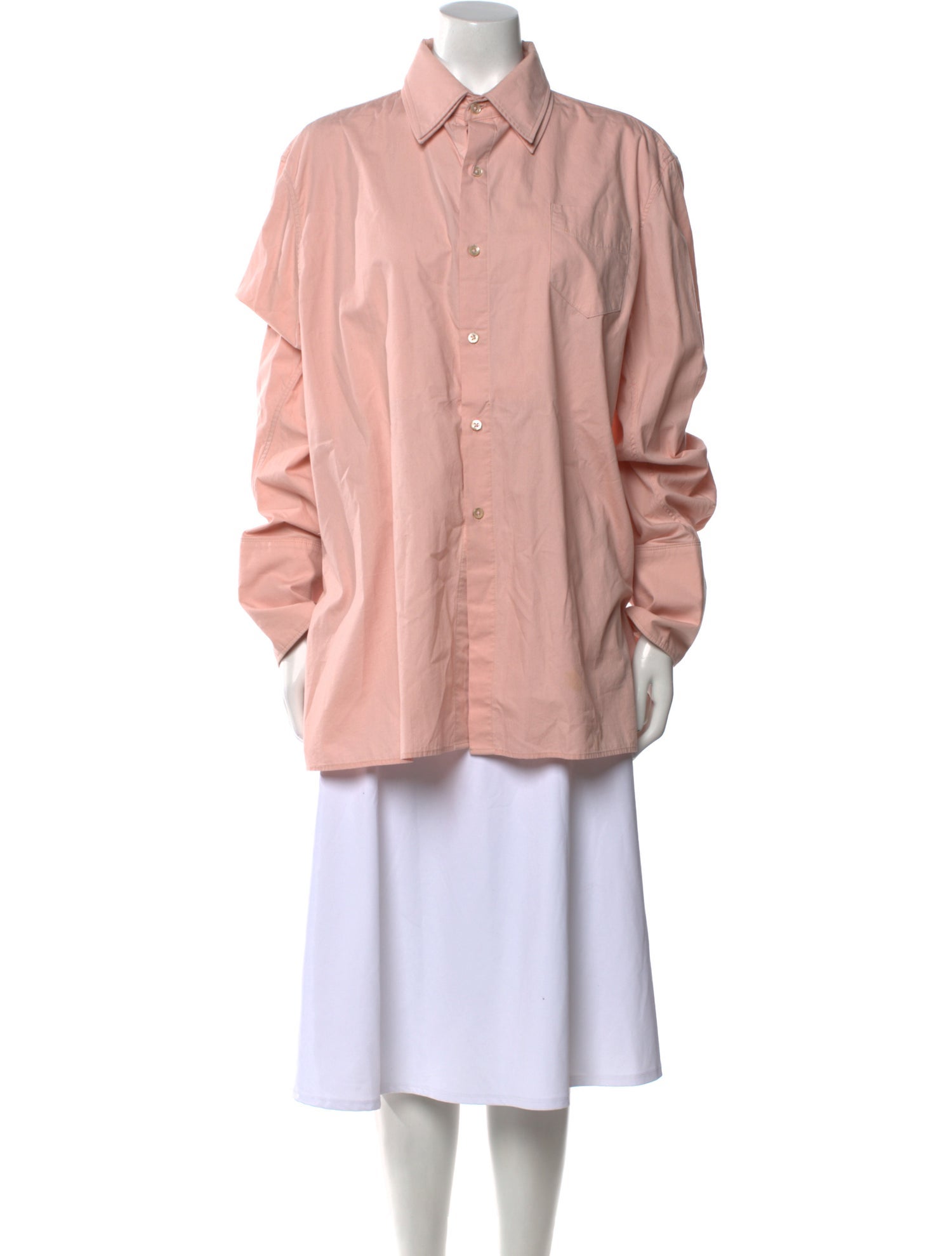 Ninamounah Long Sleeve Button-Up Top