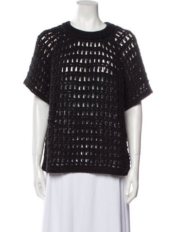 Namesake Tops Crew Neck Short Sleeve Blouse L