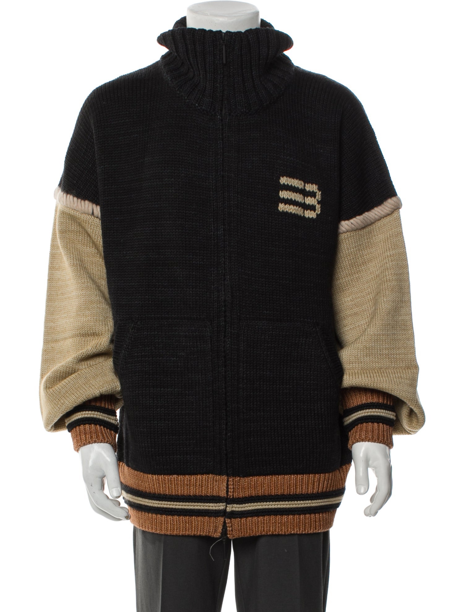 Namesake Merino Wool Graphic Print Cardigan