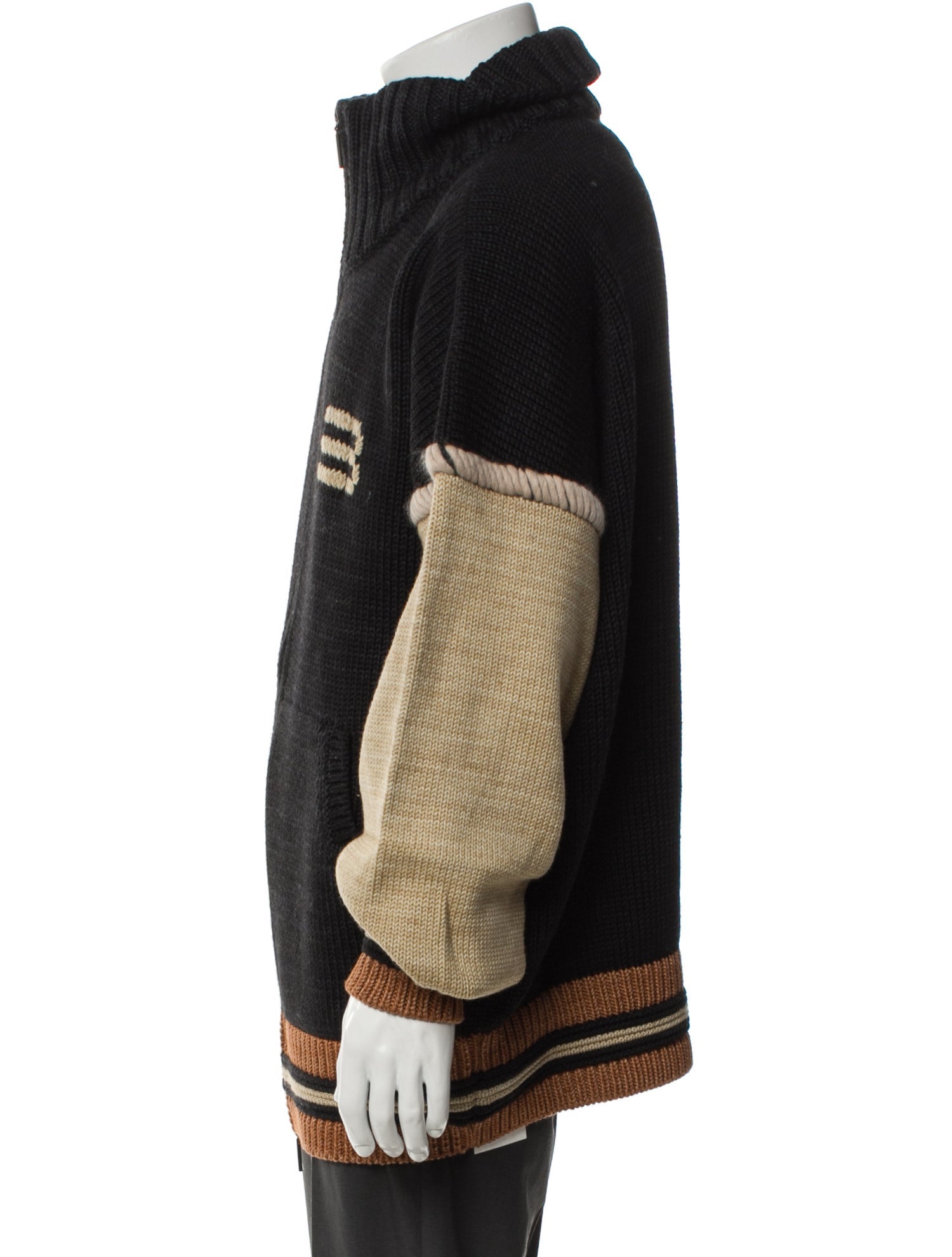 Namesake Merino Wool Graphic Print Cardigan