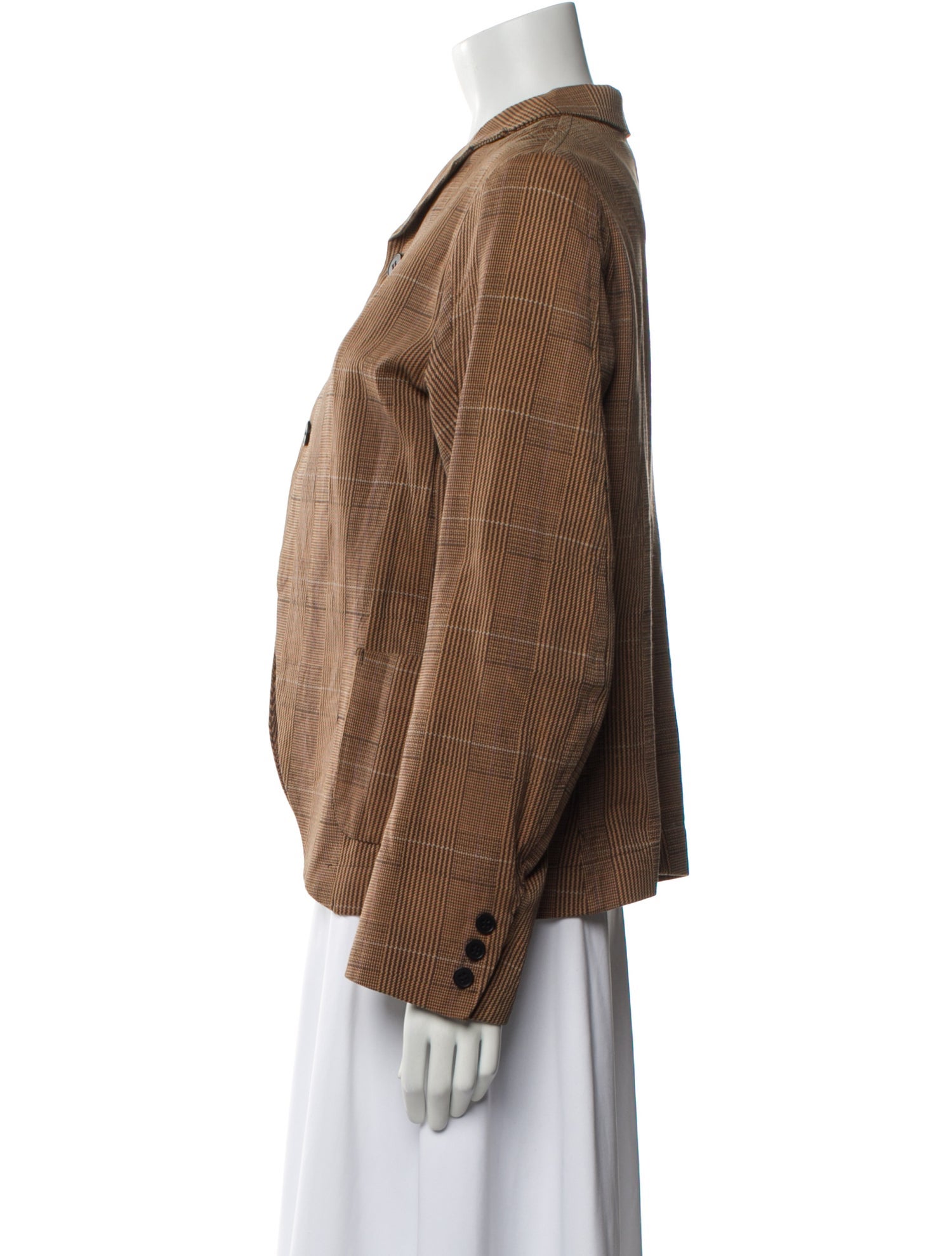 Nementh Plaid Print Blazer