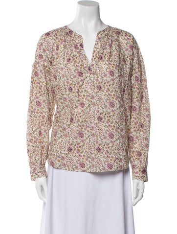 Naadam Knitwear Cashmere Floral Print Sweater XS