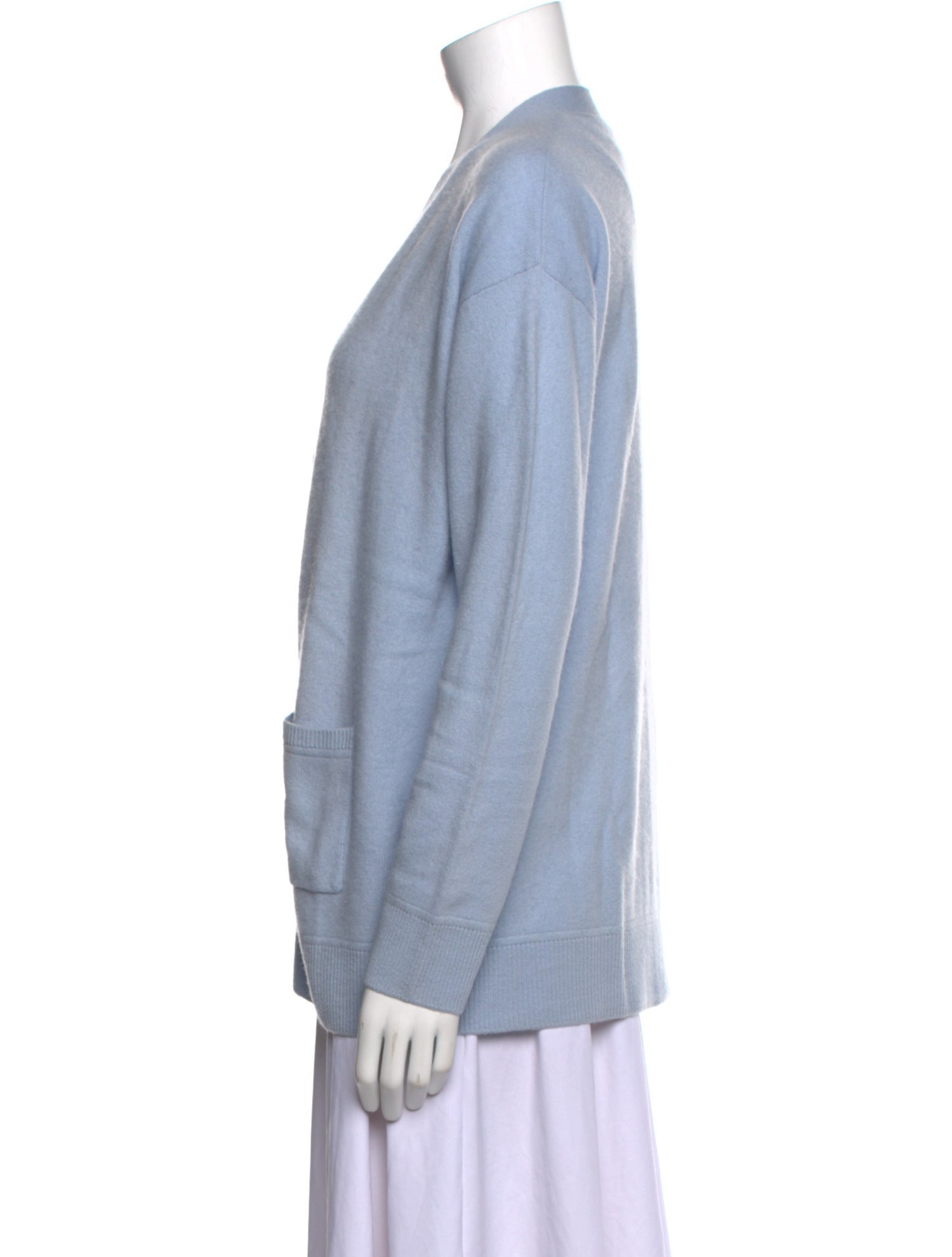 Naadam Cashmere Plunge Neckline Sweater