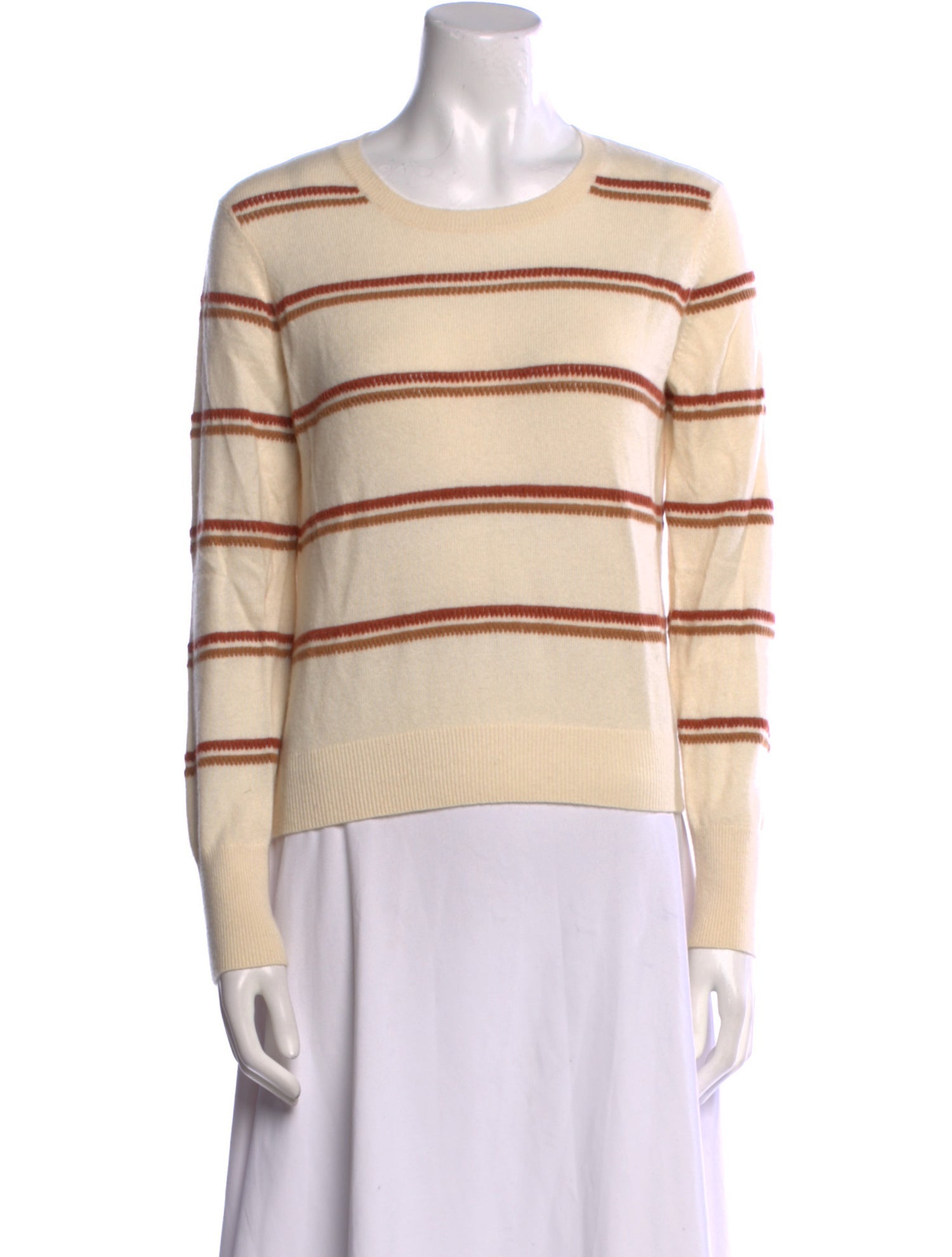 Naadam Striped Scoop Neck Sweater