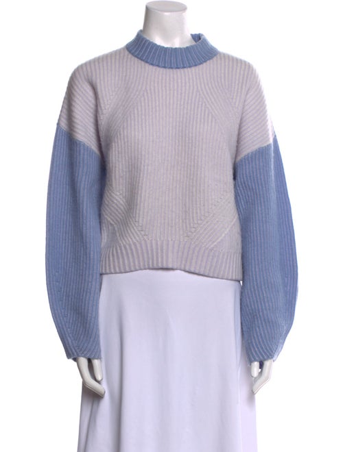 Naadam Wool Colorblock Pattern Sweater