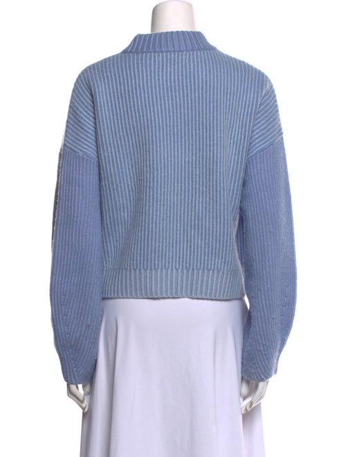 Naadam Wool Colorblock Pattern Sweater