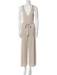 Naadam Silk Plunge Neckline Jumpsuit