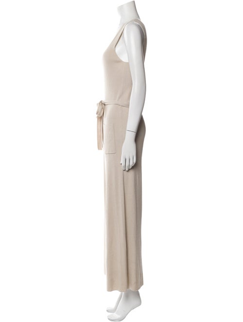 Naadam Silk Plunge Neckline Jumpsuit