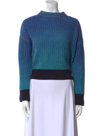 Naadam Wool Colorblock Pattern Sweater