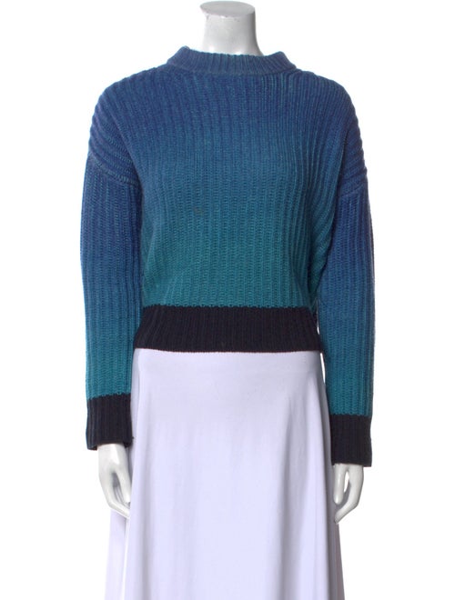 Naadam Wool Colorblock Pattern Sweater