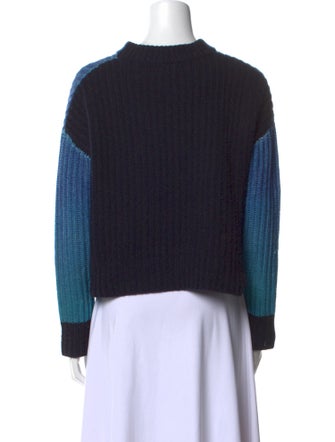 Naadam Wool Colorblock Pattern Sweater