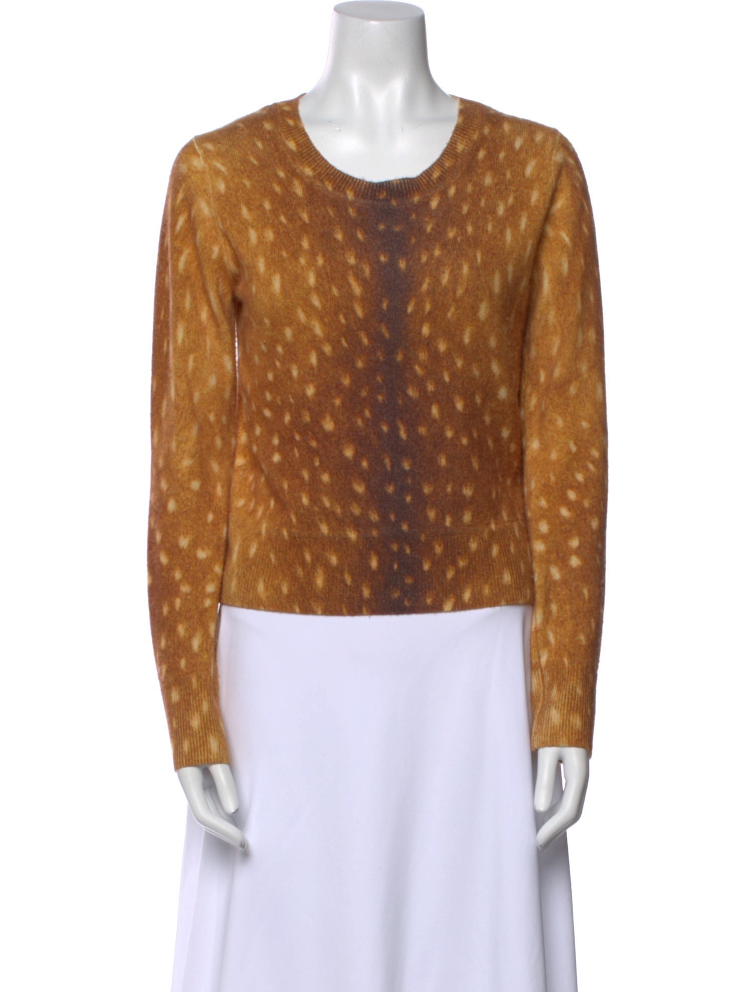 Naadam Cashmere Polka Dot Print Sweater