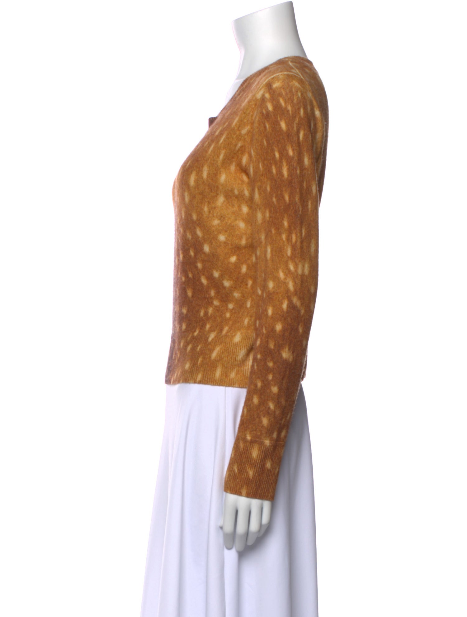 Naadam Cashmere Polka Dot Print Sweater