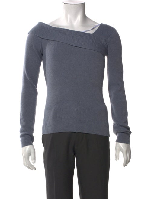 Naadam Wool Asymmetrical Neckline Pullover