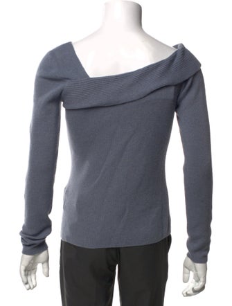 Naadam Wool Asymmetrical Neckline Pullover