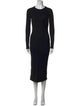 Naadam Crew Neck Midi Length Dress
