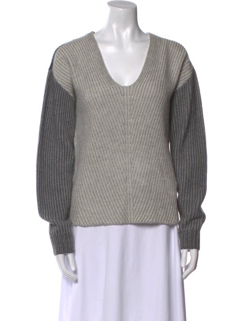 Naadam Wool Colorblock Pattern Sweater