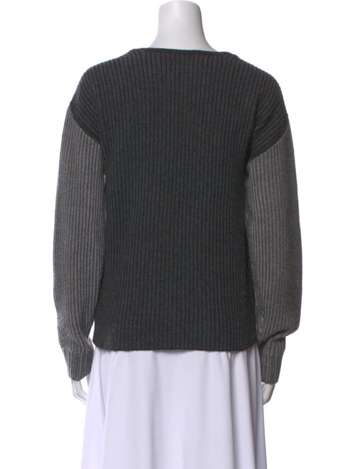 Naadam Wool Colorblock Pattern Sweater