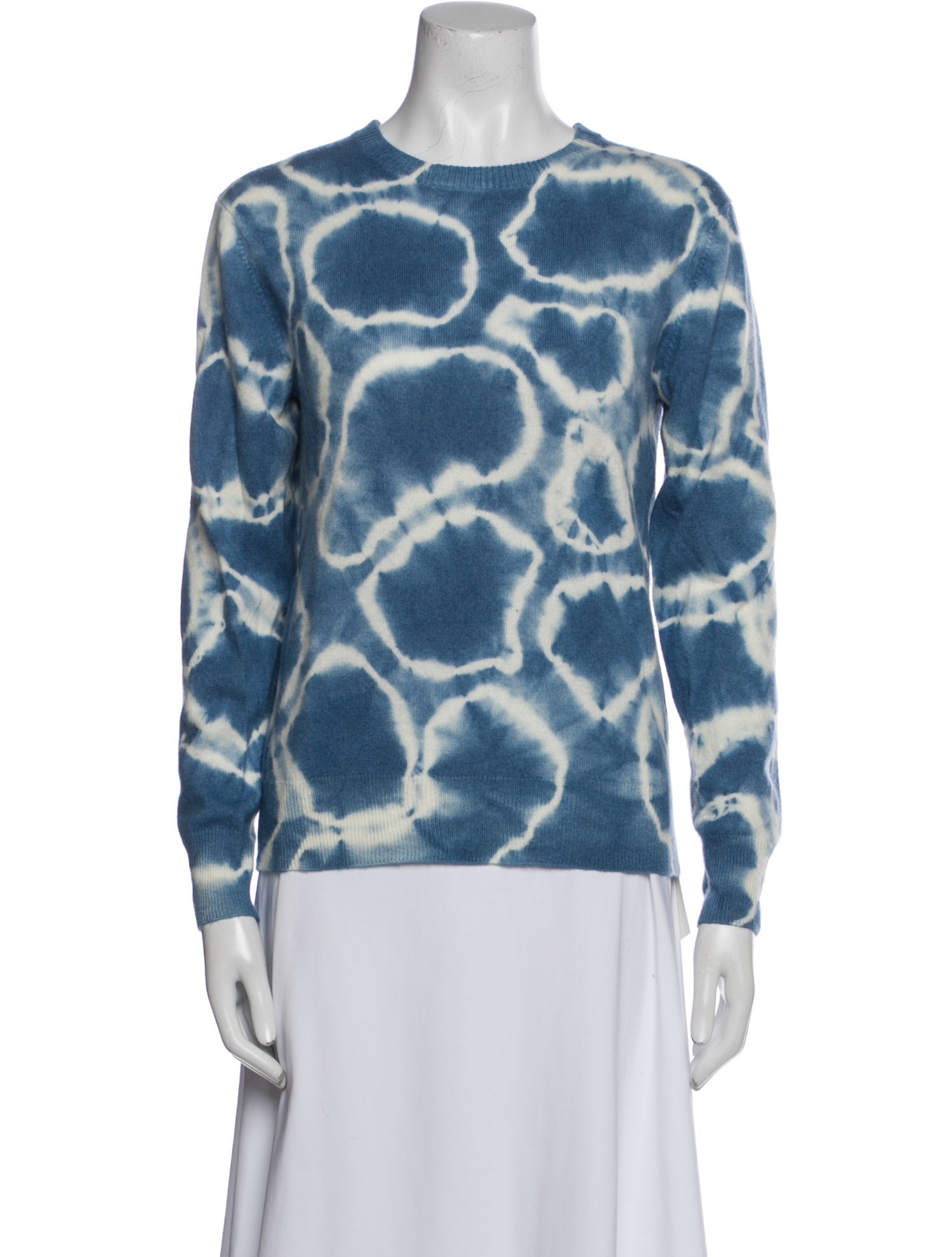 Naadam Cashmere Tie-Dye Print Sweater
