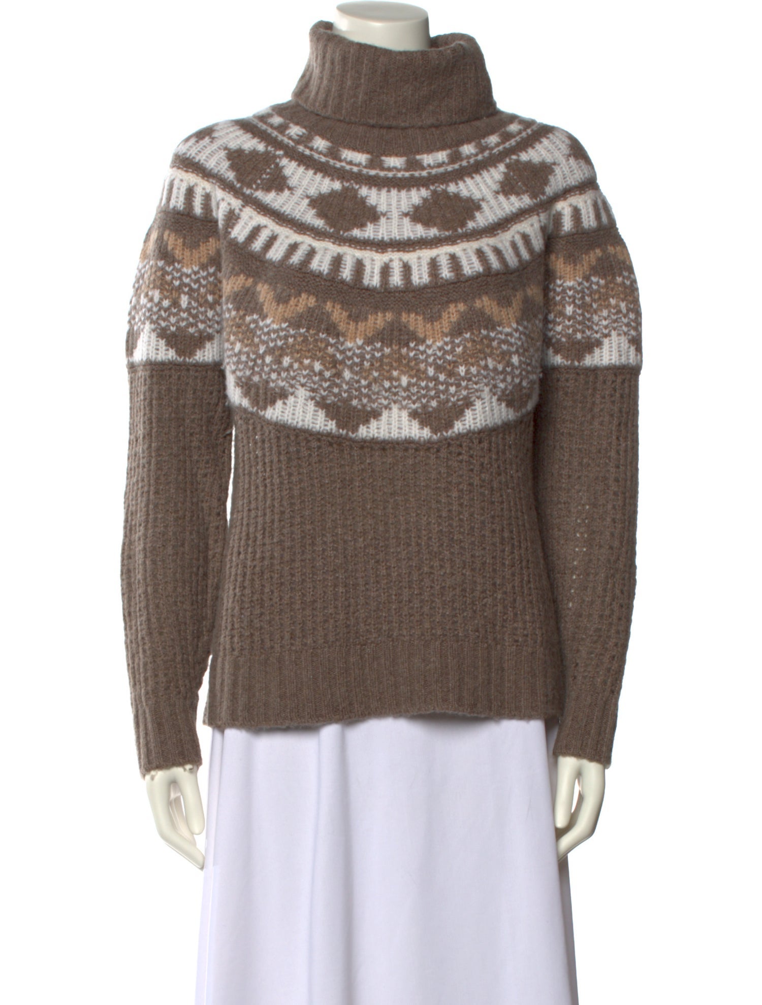 Naadam Printed Turtleneck Sweater