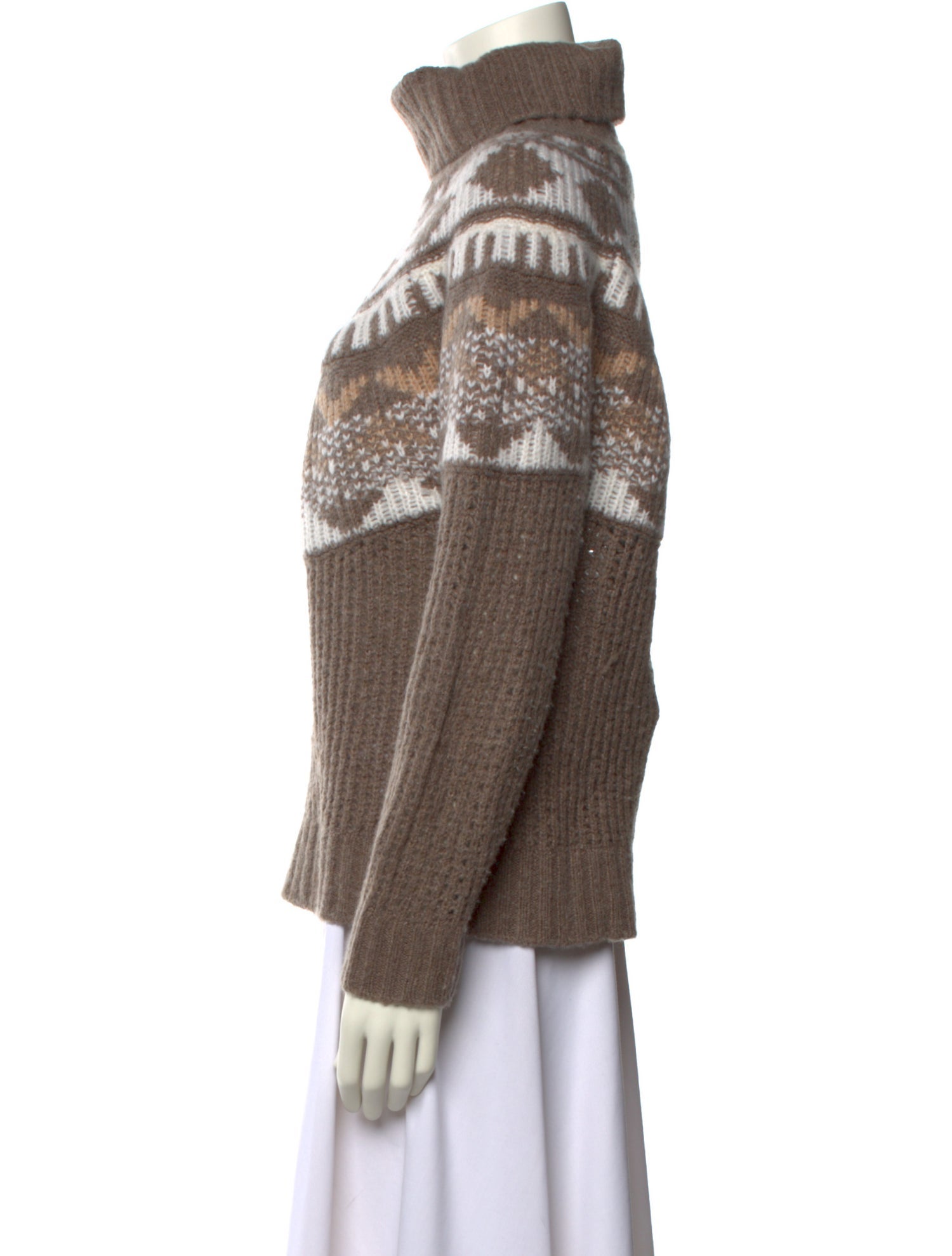 Naadam Printed Turtleneck Sweater