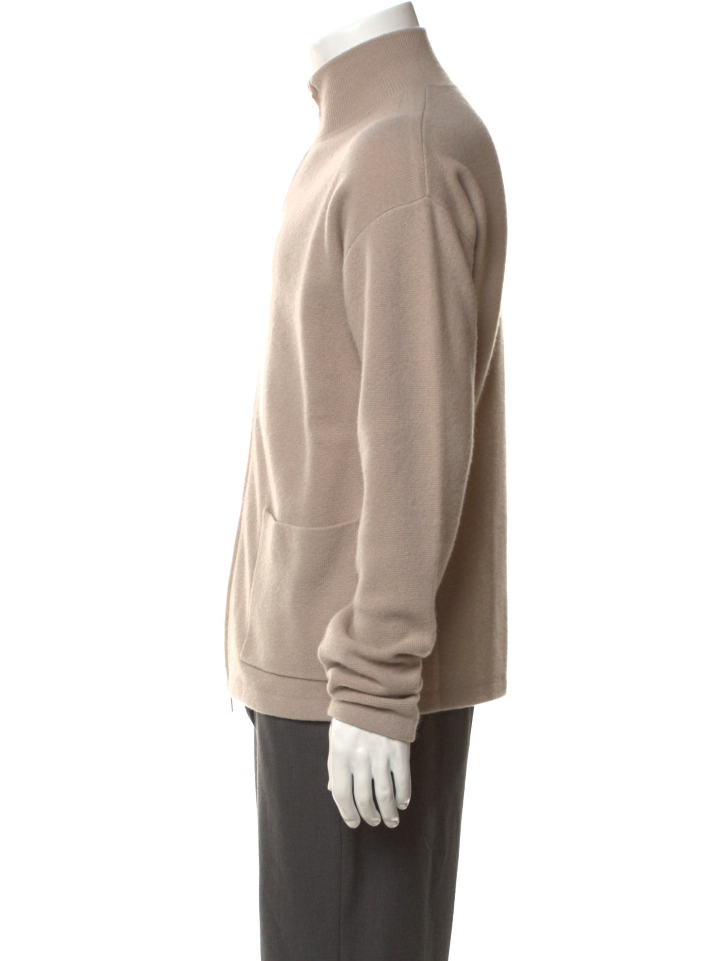 Naadam Cashmere Mock Neck Cardigan