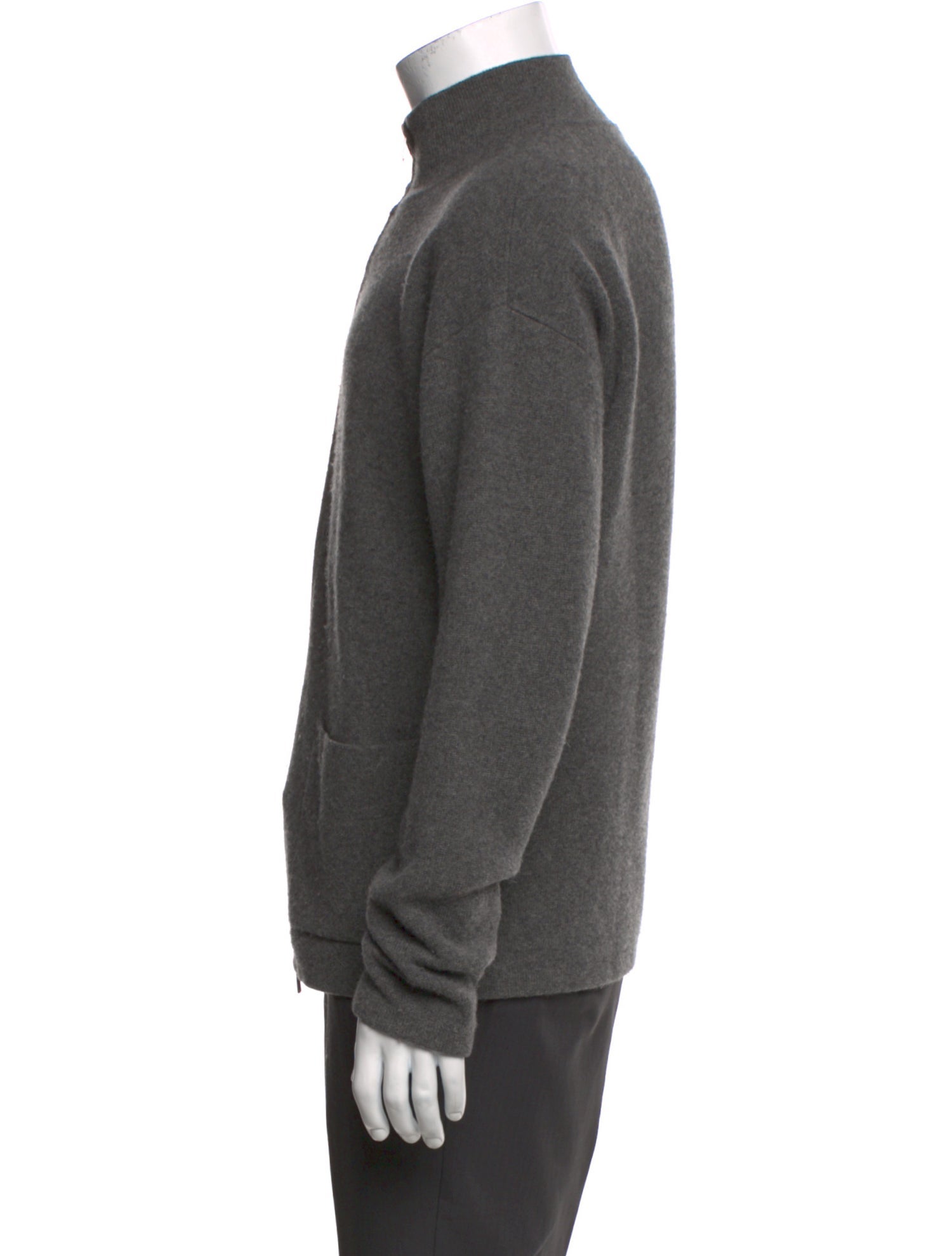 Naadam Cashmere Mock Neck Cardigan