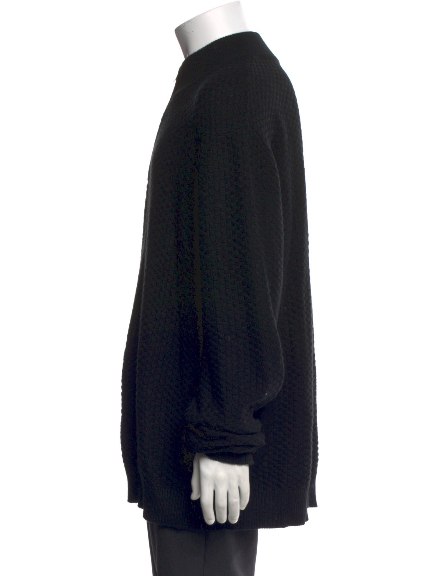 Naadam Mock Neck Long Sleeve Polo Sweater