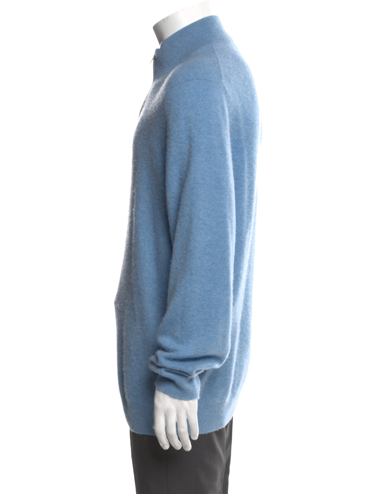 Naadam Cashmere Mock Neck Polo Sweater
