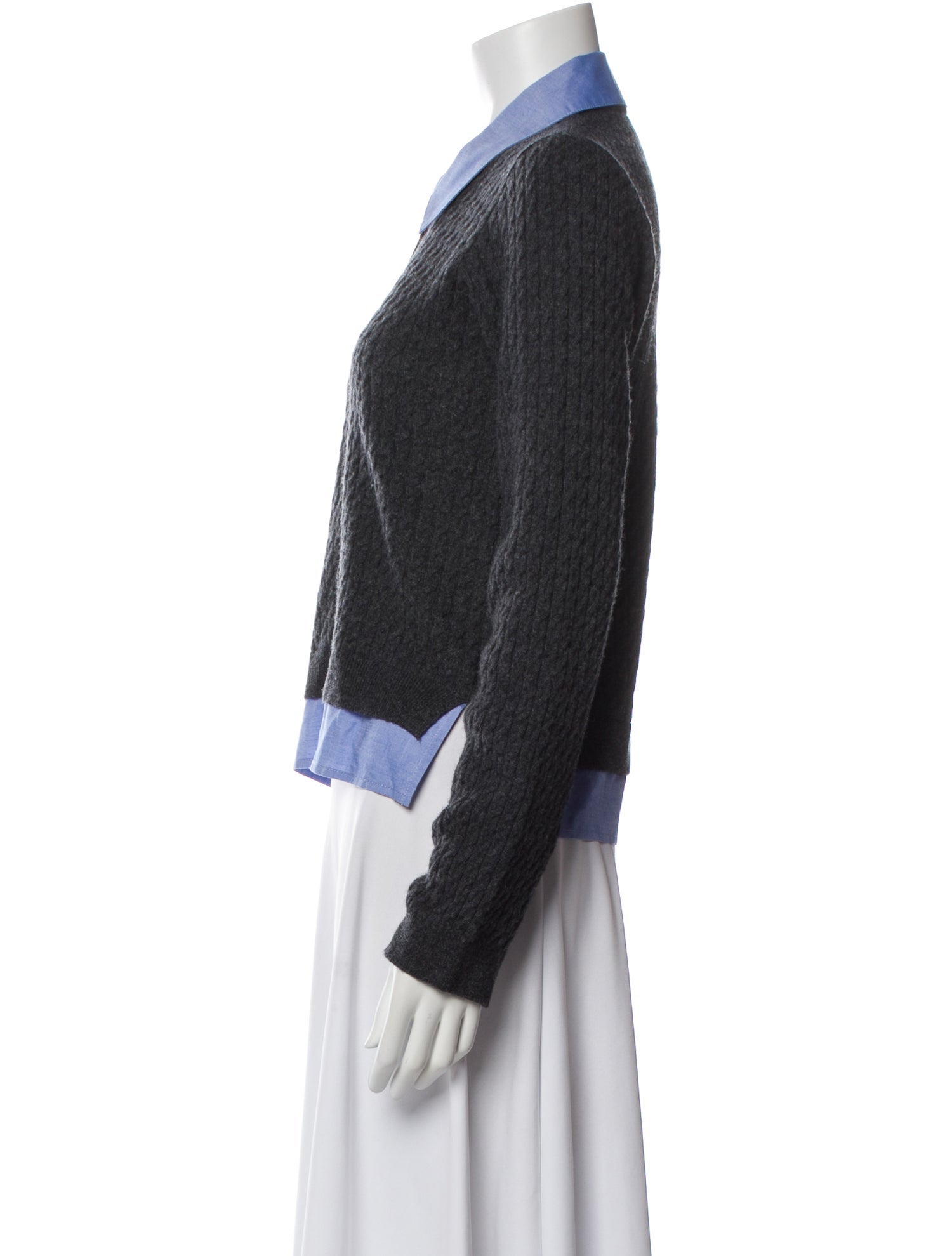 Naadam Wool Colorblock Pattern Sweater