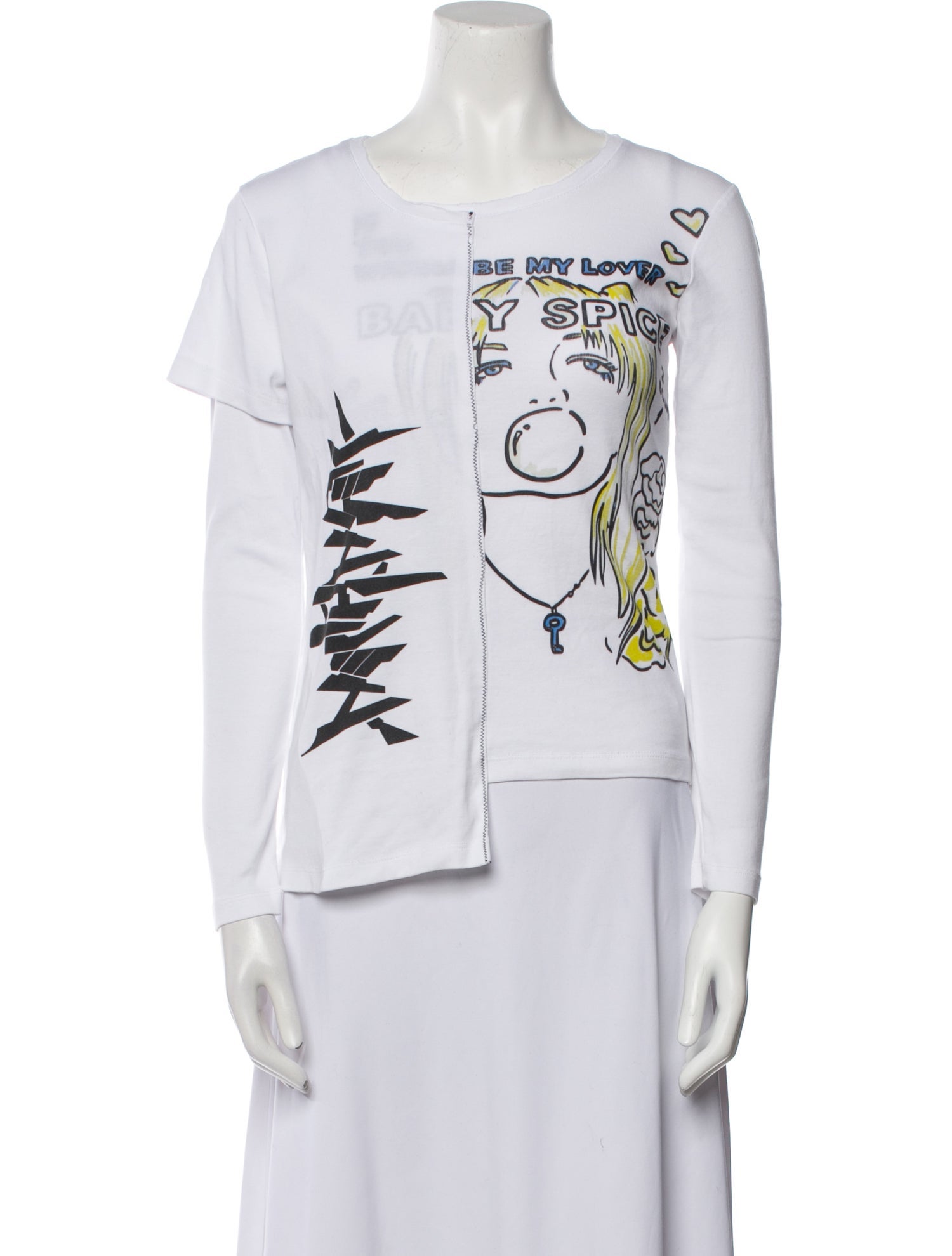 Neith Nyer Graphic Print Scoop Neck T-Shirt