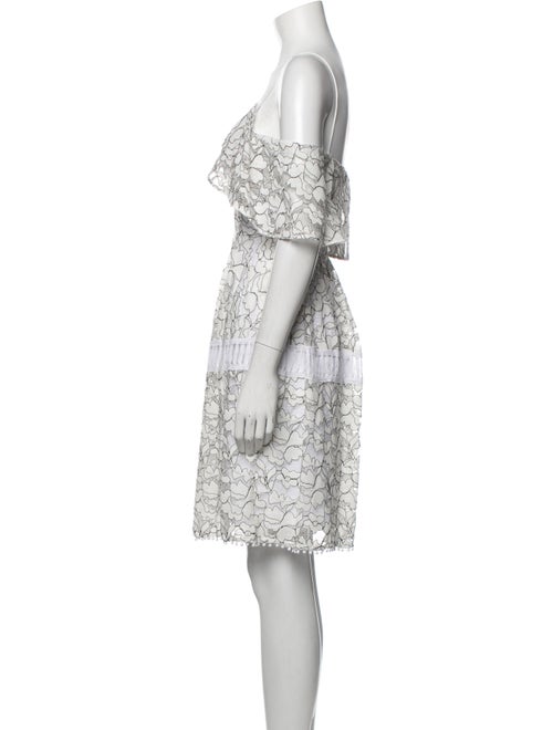 N / Nicholas Lace Pattern Mini Dress