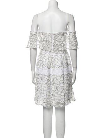 N / Nicholas Lace Pattern Mini Dress