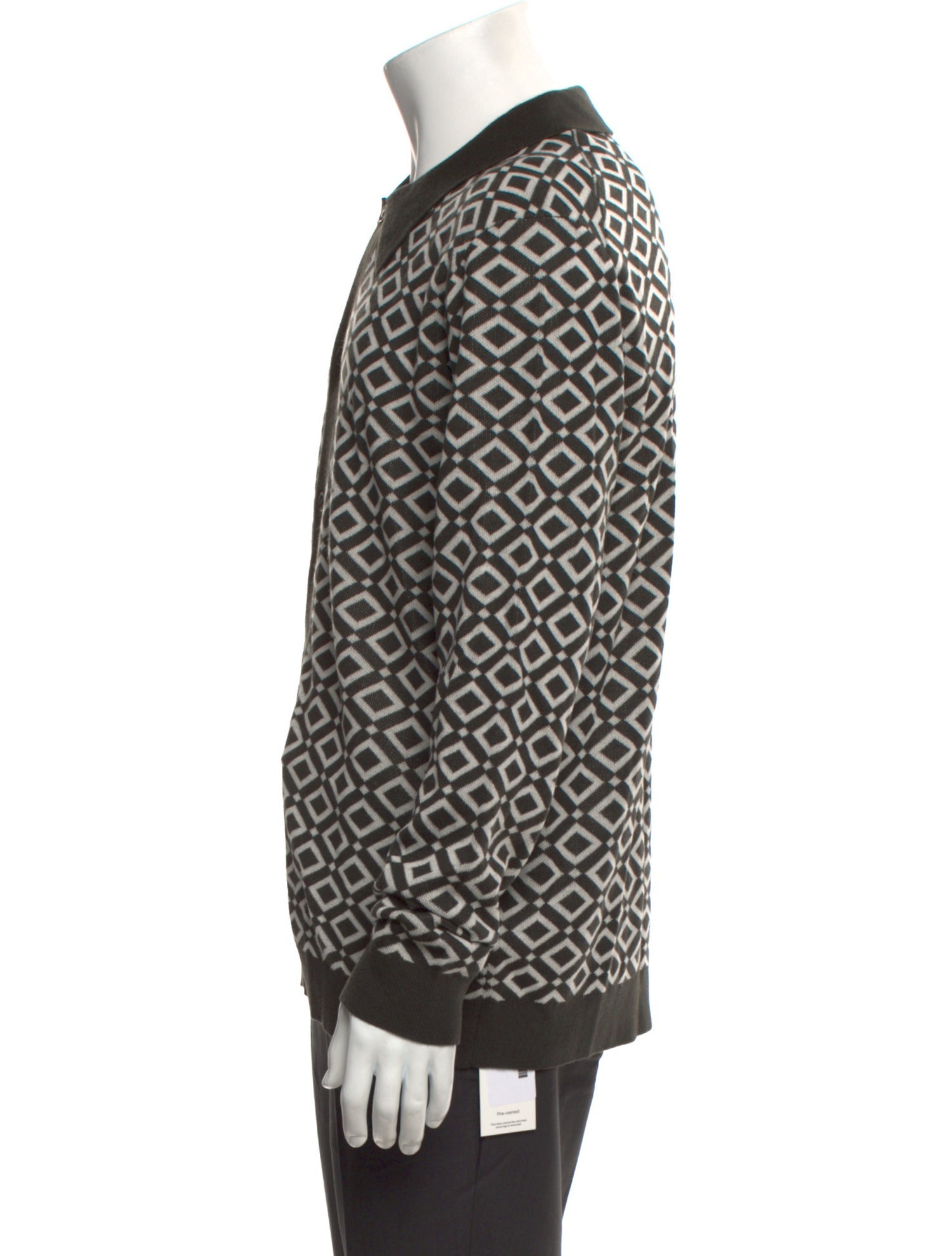 NN07 Printed Collar Polo Sweater w/ Tags