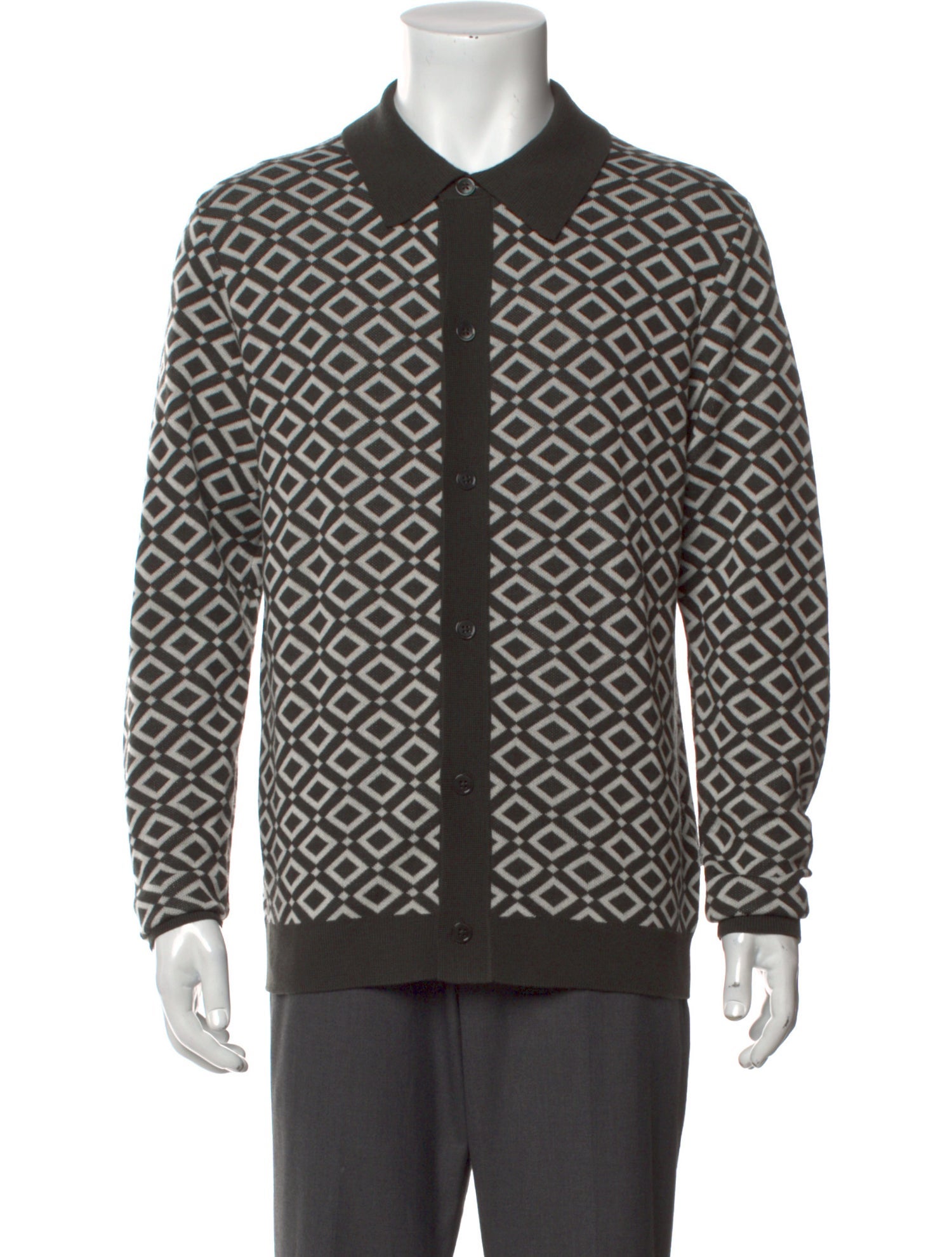 NN07 Printed Collar Cardigan