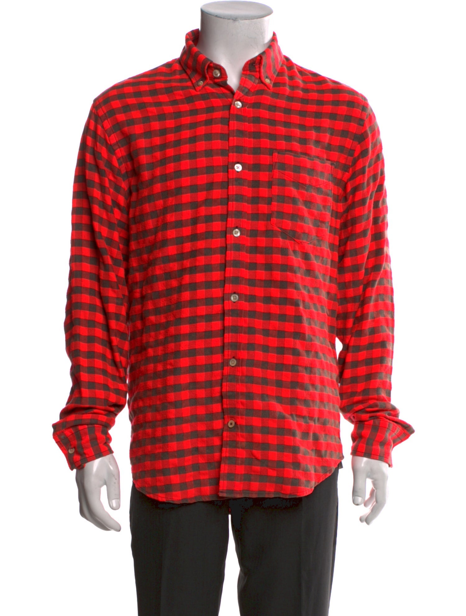 NN07 Plaid Print Long Sleeve Shirt