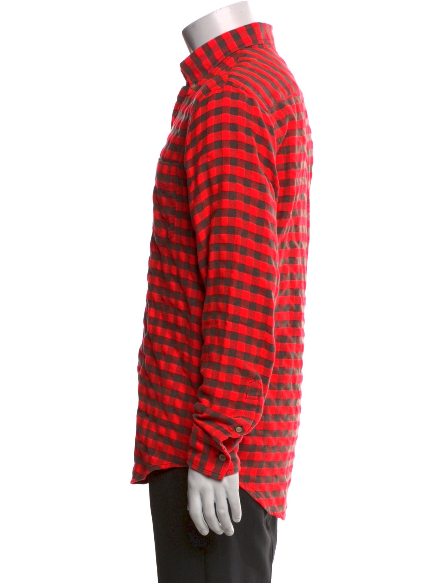 NN07 Plaid Print Long Sleeve Shirt