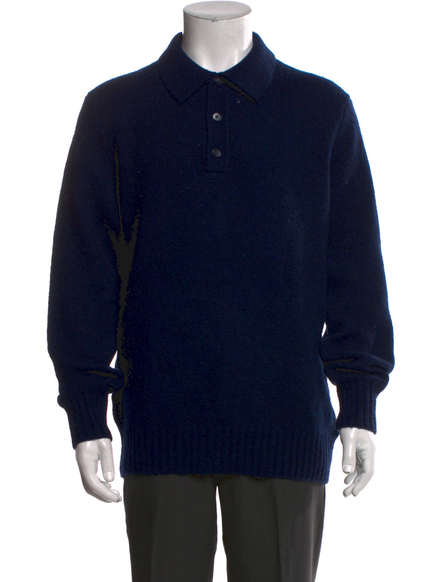NN07 Merino Wool Collar Polo Sweater