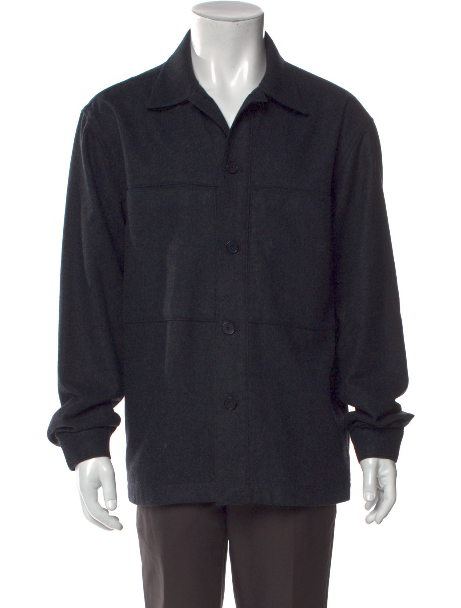 NN07 Wool Long Sleeve Western Shirt