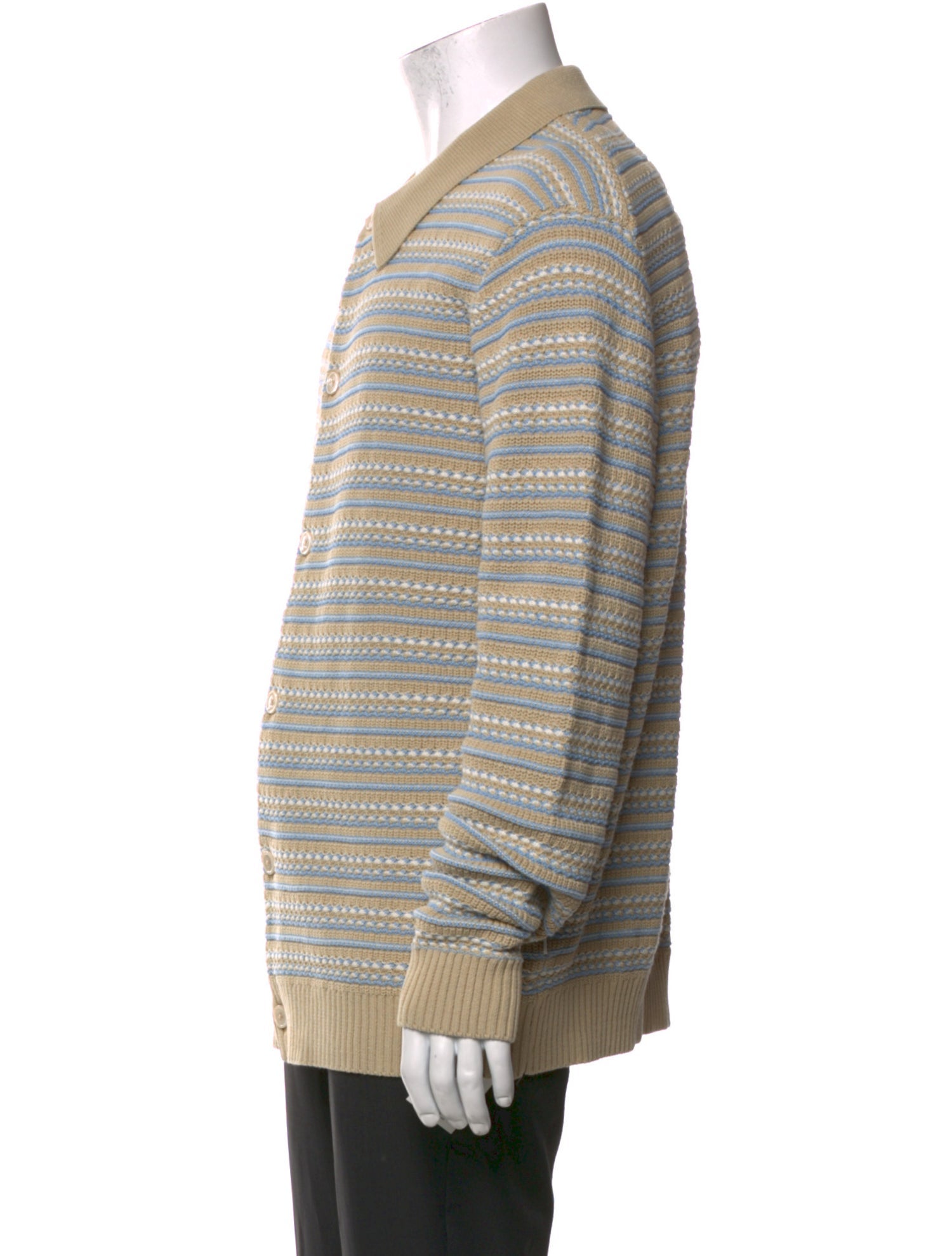NN07 Striped Mock Neck Polo Sweater w/ Tags