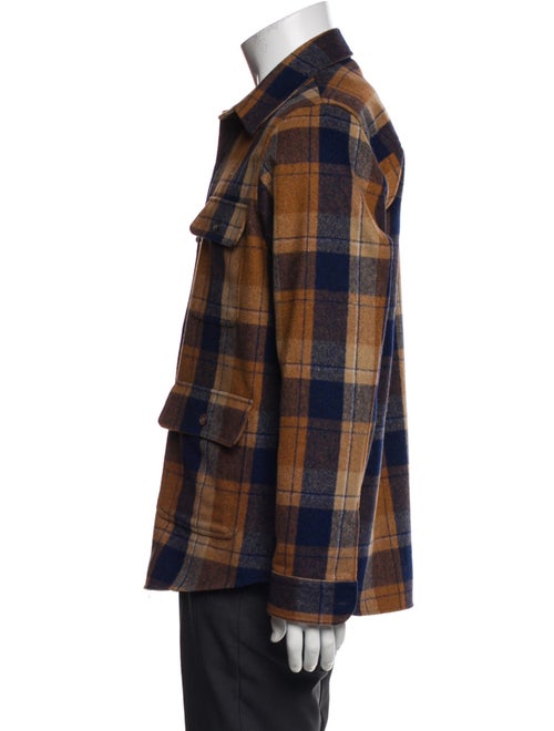 NN07 Plaid Print Trucker Jacket