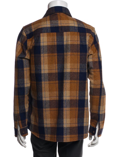 NN07 Plaid Print Trucker Jacket
