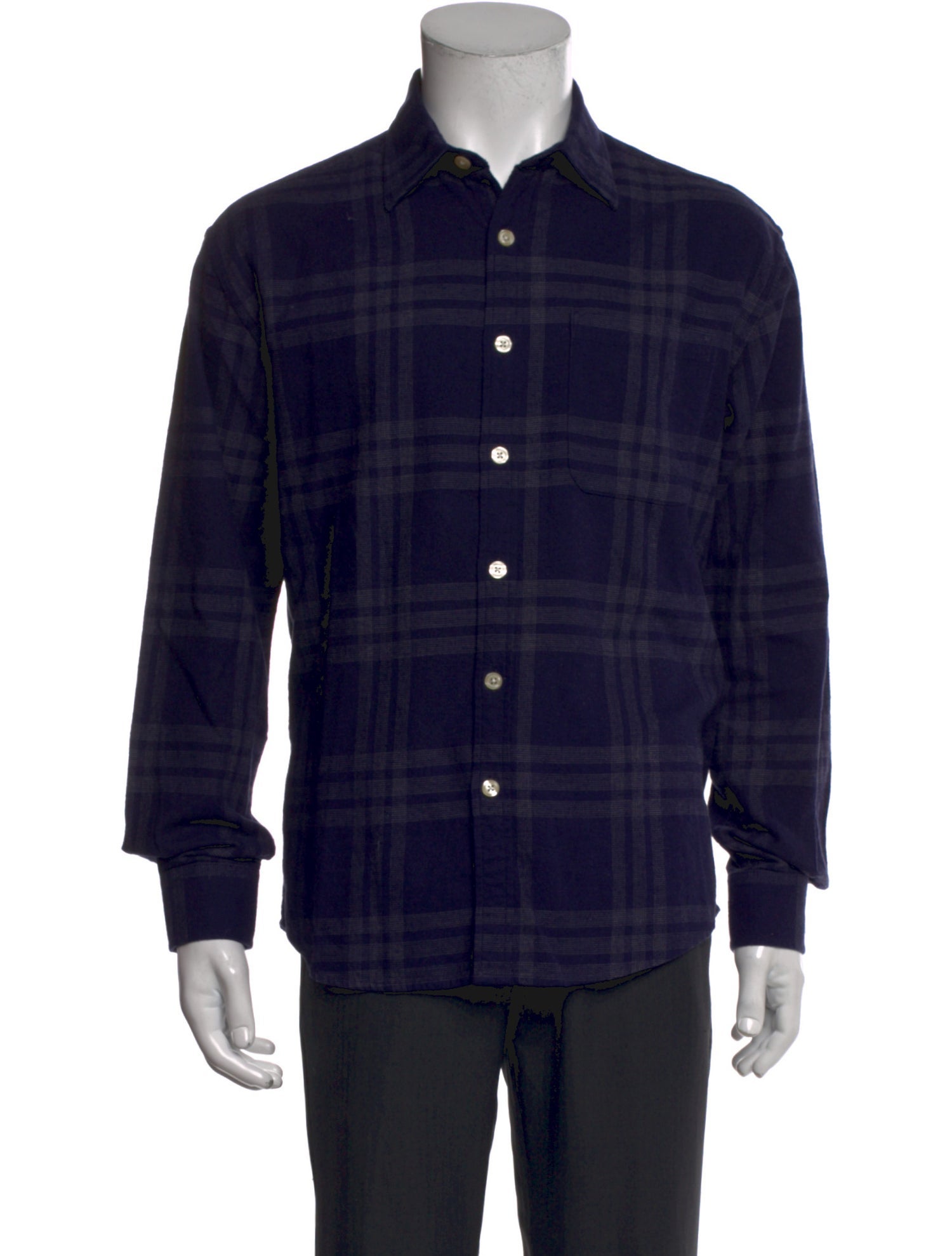 NN07 Plaid Print Long Sleeve Shirt