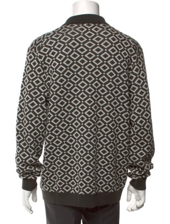 NN07 Printed Mock Neck Polo Sweater