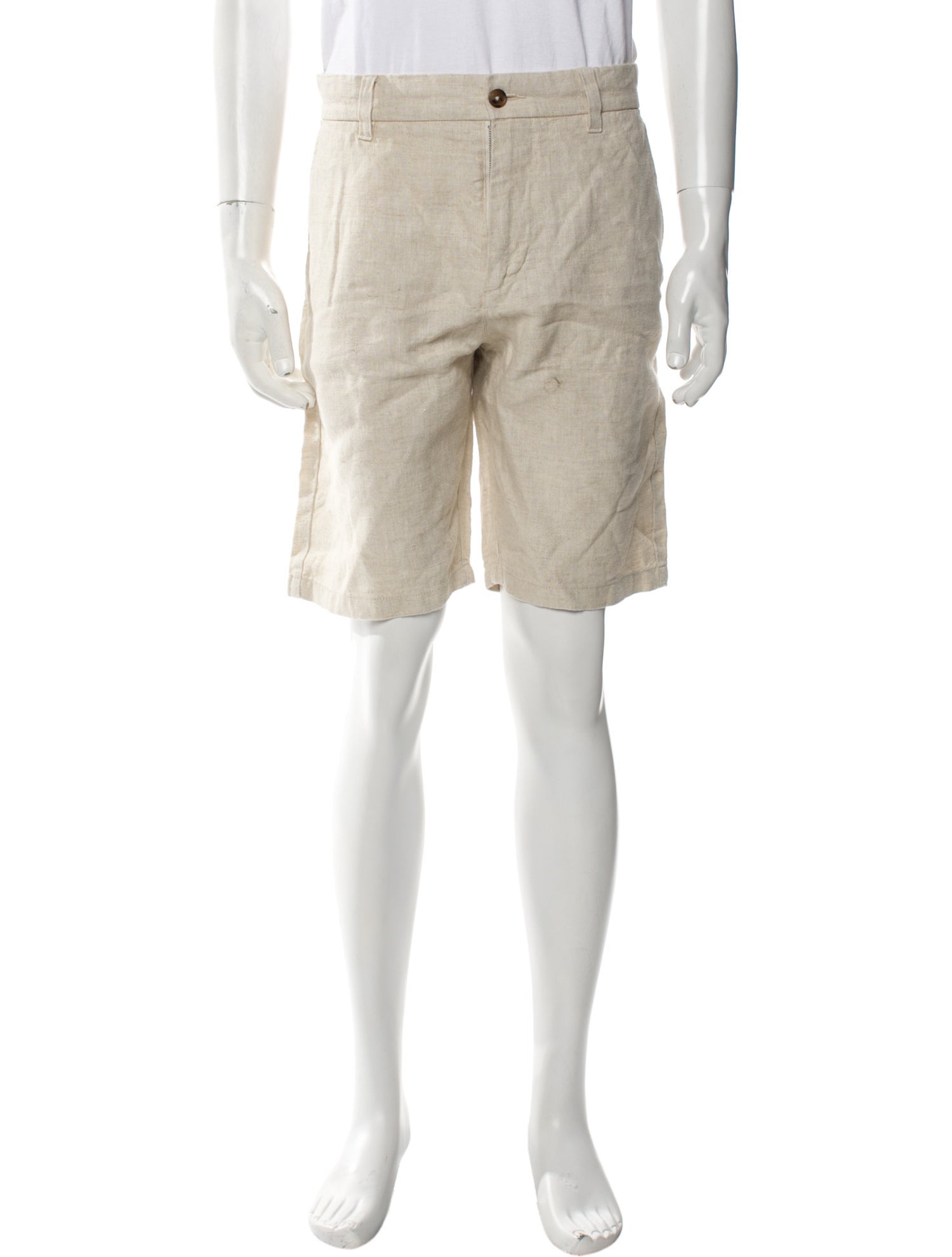 NN07 Linen Flat Front Shorts