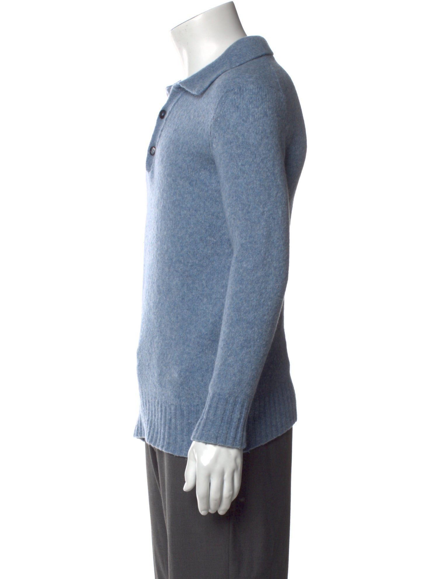 NN07 Merino Wool Crew Neck Polo Sweater